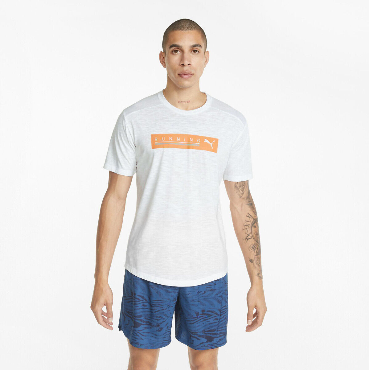 Puma T-shirt de corrida   Branco