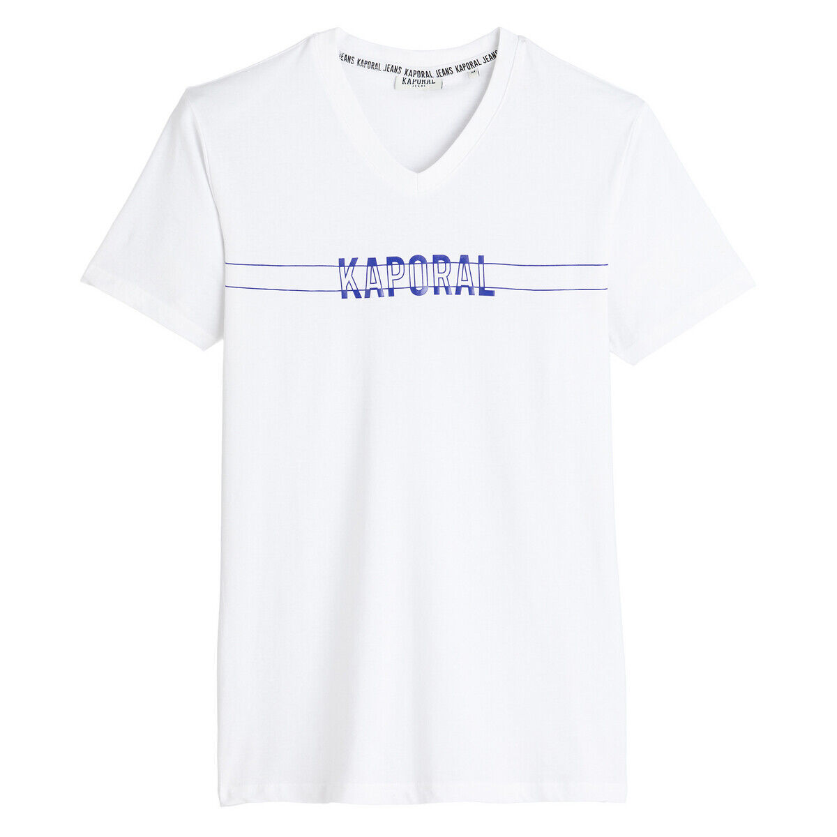 Kaporal T-shirt com decote em V, mangas curtas   Branco