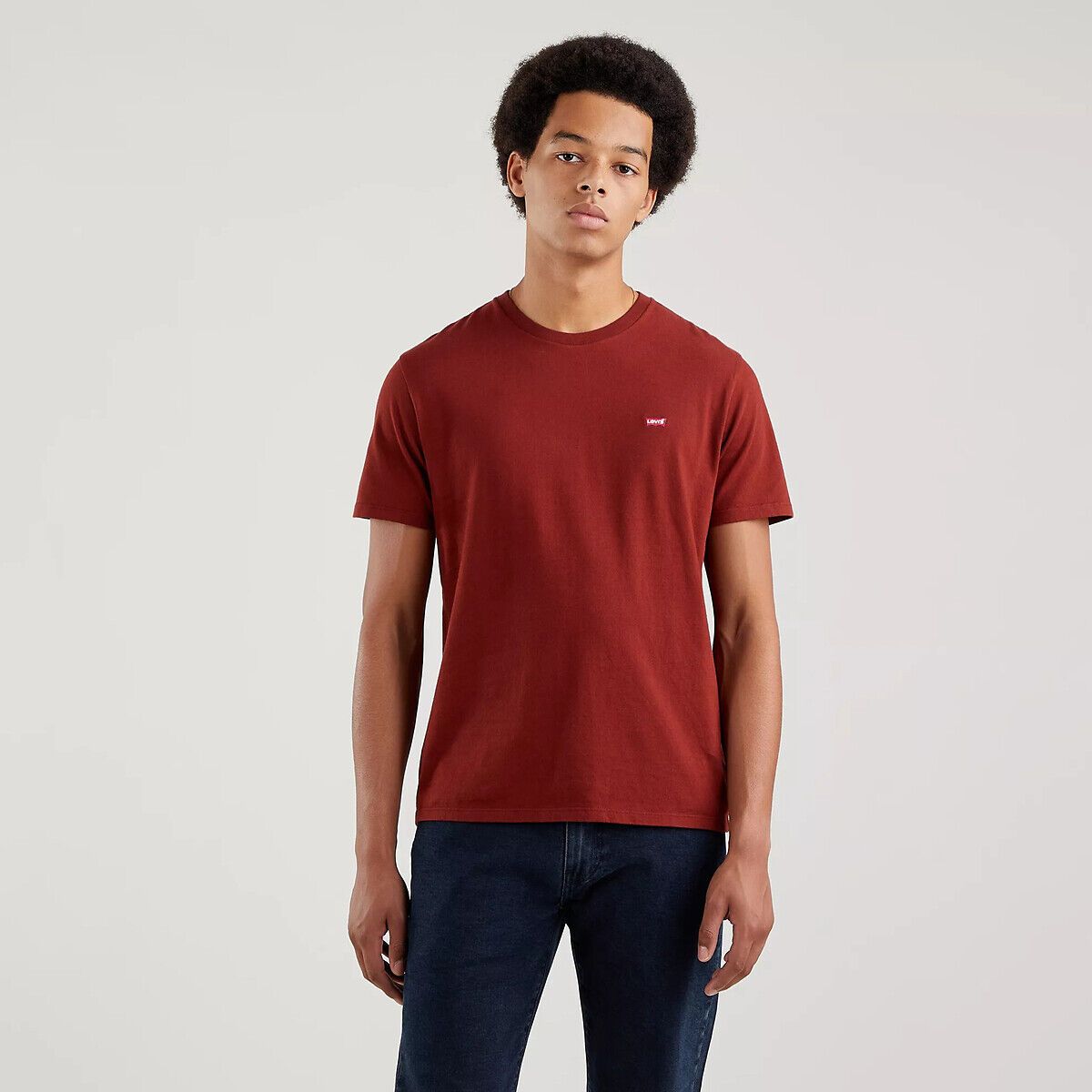 Levi's T-shirt com logótipo, Chesthit   Vermelho-Escuro