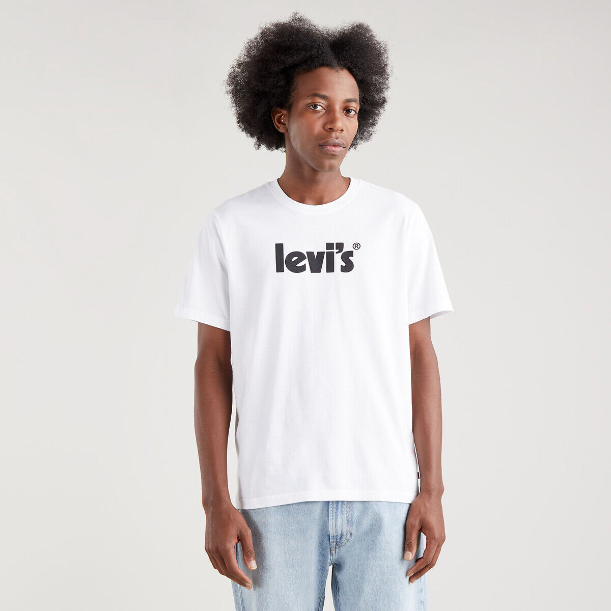 Levi's T-shirt com gola redonda e logótipo, Poster   Branco