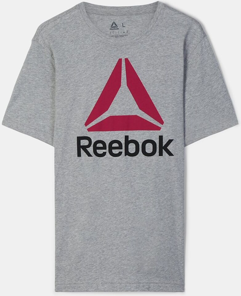 Reebok T-Shirts Reebok Qqr stacked - Cinza/Vermelho - Homem