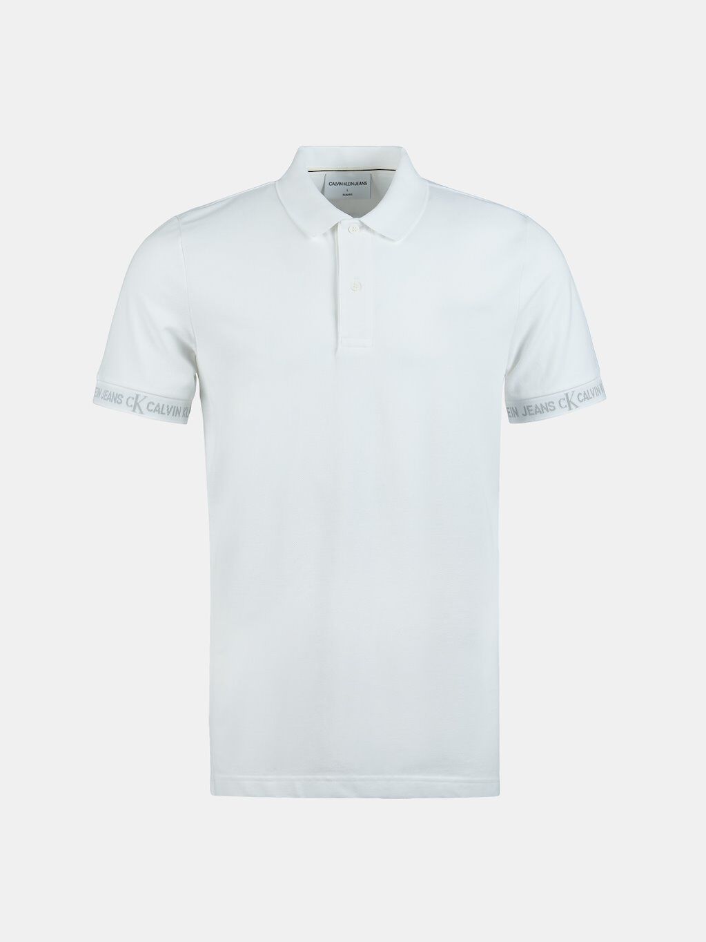 Calvin Klein Polos Calvin Klein Logo Jacquard - Branco - Homem