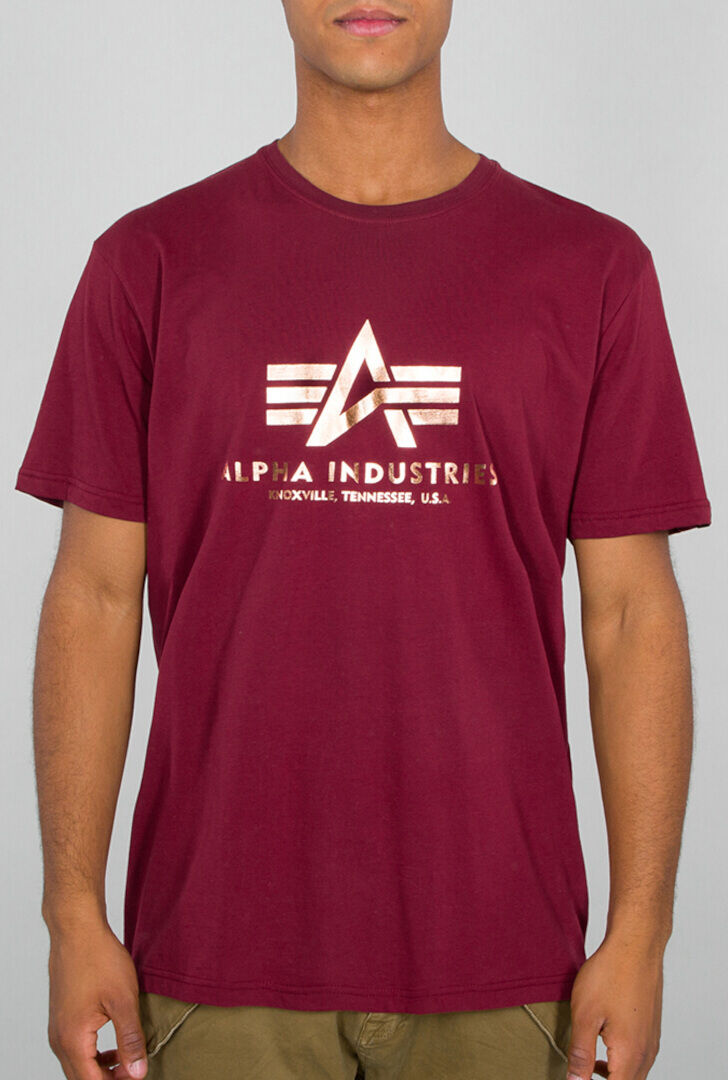 Alpha Basic Foil Print Camiseta