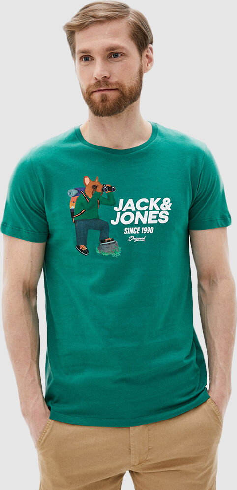 Jack & Jones T-Shirt Homem Frenchie Jack Jones Verde