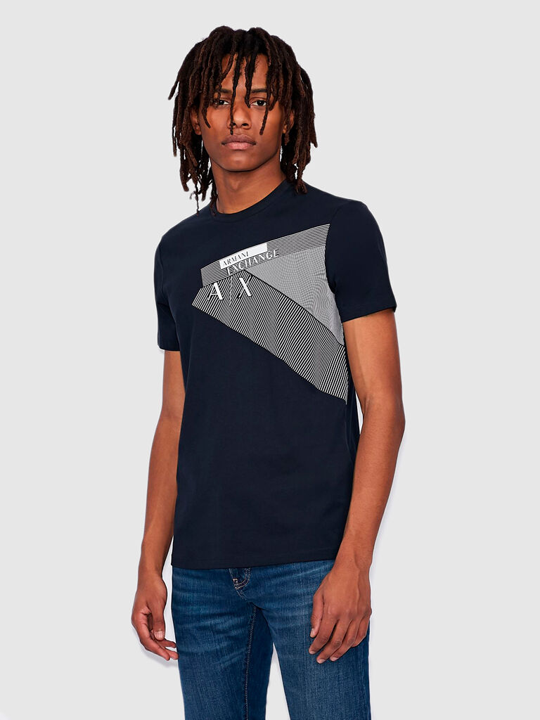 Armani Exchange T-Shirt Homem Armani Exchange Azul marinho