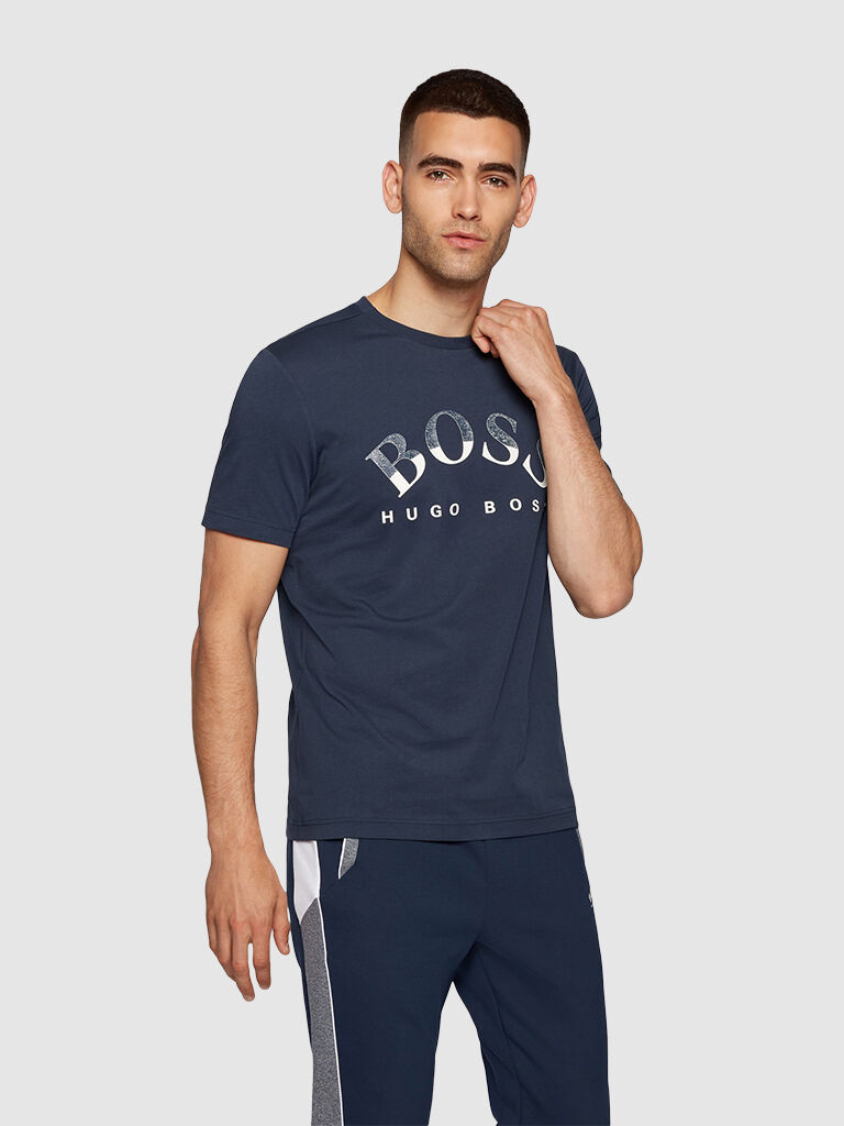 Hugo Boss T-Shirt Homem Hugo Boss Azul escuro