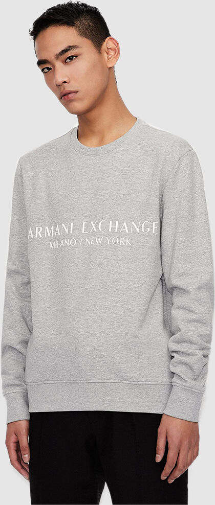 Armani Exchange Sweatshirt Homem Armani Exchange Cinza