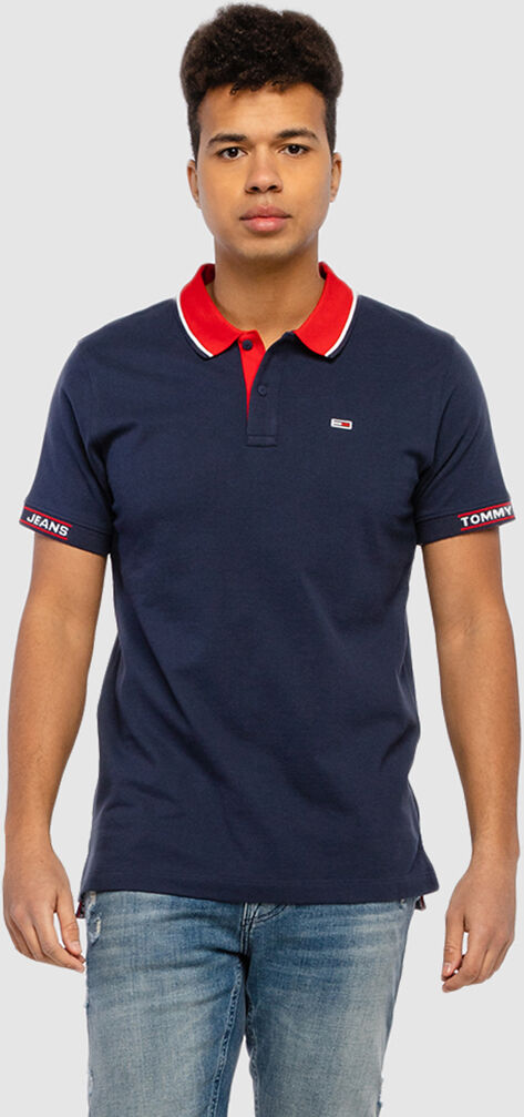 Tommy Jeans Polo Homem Detail Tommy Jeans Azul marinho