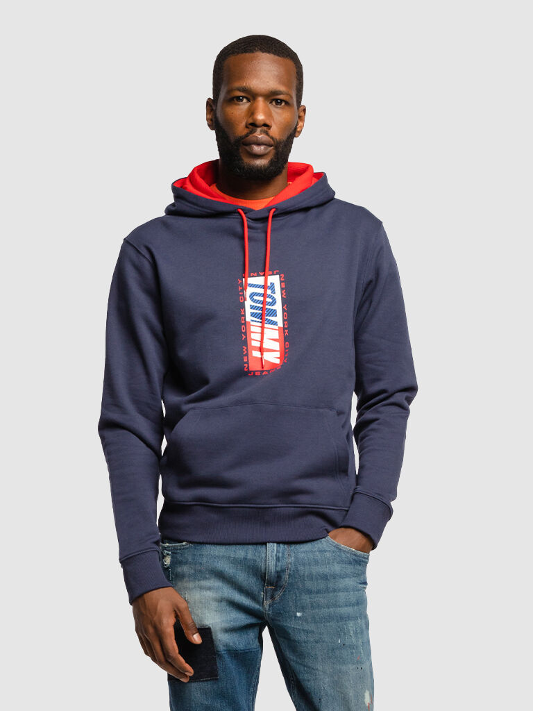 Tommy Jeans Sweatshirt Homem Essential Tommy Jeans Azul marinho