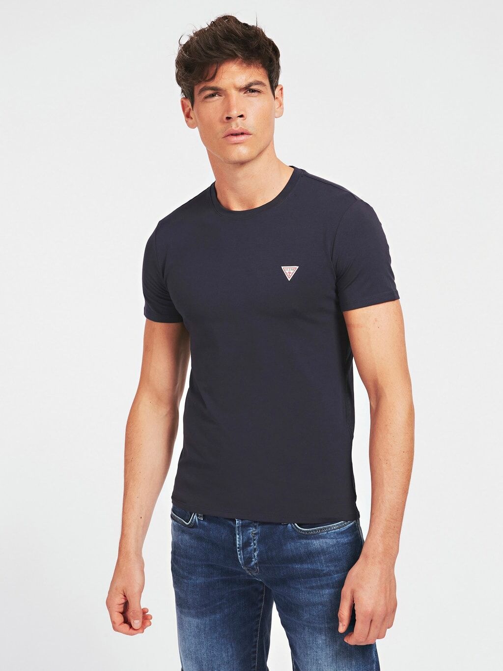 Guess T-Shirt Homem Core Guess Azul marinho