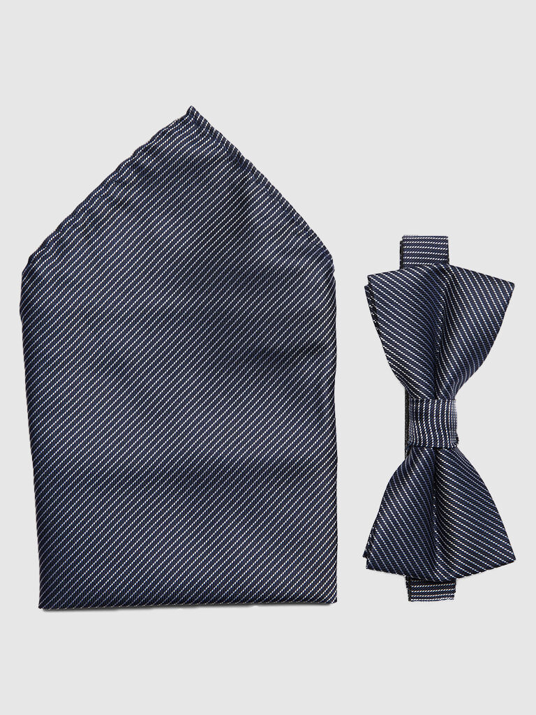 Selected Leon Tie/bowtie Box Azul escuro