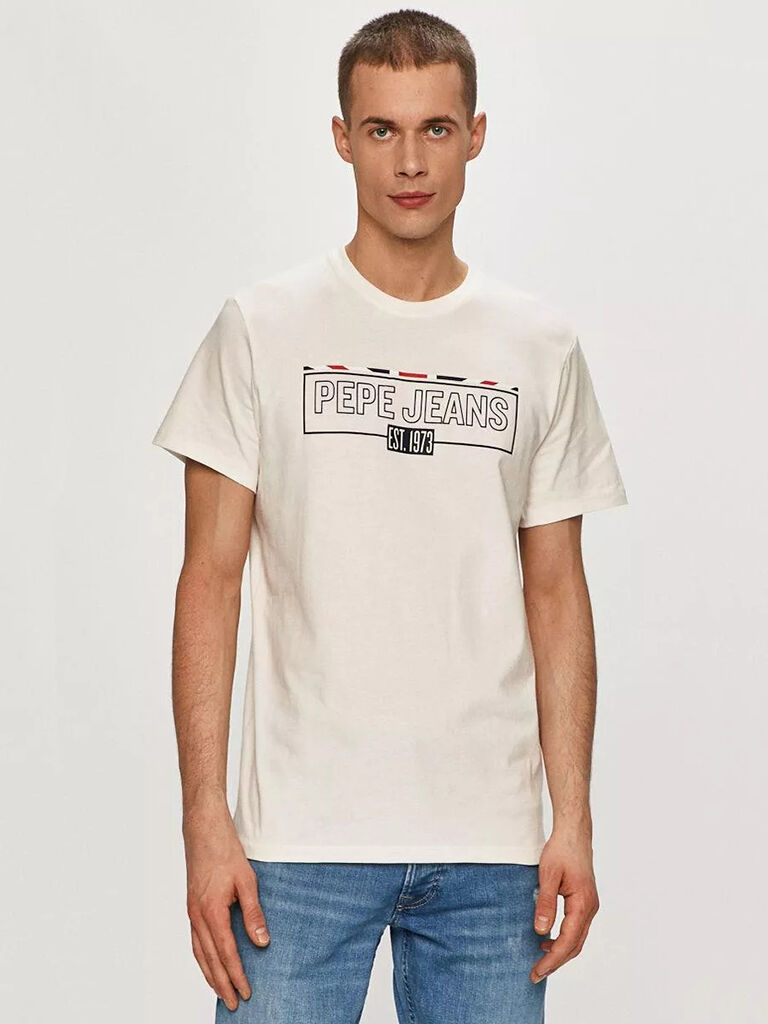 Pepe Jeans London T-Shirt Homem Dennis Pepe Jeans Branco