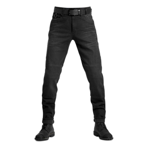 Pando Moto BOSS Dyn 01 Slim-Fit MC-Jeans Svart