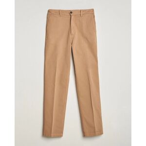 Drake's Cotton Flat Front Chino Tobacco