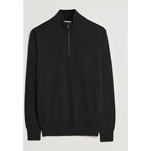 Piacenza Cashmere Cashmere Half Zip Sweater Black