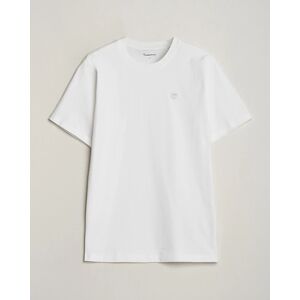 KnowledgeCotton Apparel Loke Badge T-Shirt Bright White