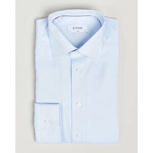 Eton Slim Fit Twill Shirt Light Blue