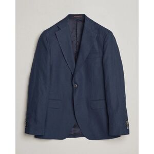 Oscar Jacobson Fogerty Linen Blazer Navy