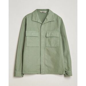 Aspesi Cotton Herringbone Shirt Jacket Sage