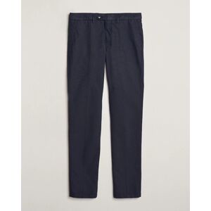 Canali Cotton/Linen Trousers Navy