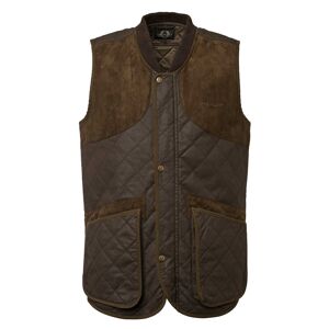 Chevalier Men's Vintage Shooting Vest Leather Brown S, Leather Brown
