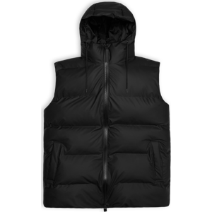 Rains Unisex Alta Puffer Vest Black L, Black