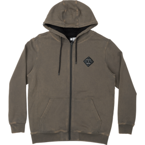 Salty Crew Men's Shelter Sherpa Fleece Tar S, Tar