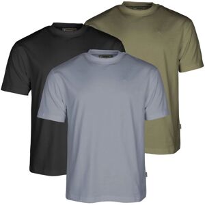 Pinewood 3-Pack T-Shirt Herr - Oliv/ljus Blå/svart (Storlek: 5xl)