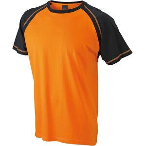 T-shirt Raglan   HerrXXLOrange/Svart Orange/Svart