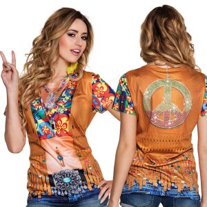 Hippie Tryck T-shirt (Small (str. 36-38))