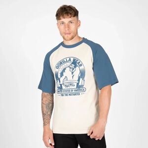 Gorilla Wear Logan Oversized T-shirt Beige/blue Xxl
