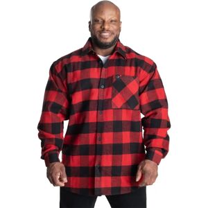 Gasp Heavy Flannel Shirt Red/black Xl