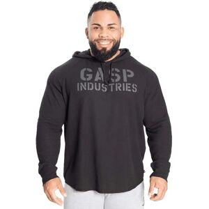 Gasp Long Sleeve Thermal Hoodie Black Xxl