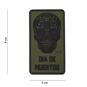 101 INC PVC Patch - Dia de Muertos (Färg: Grön)