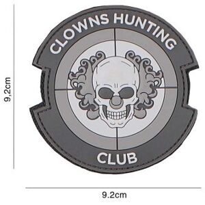 101 INC PVC Patch - Clowns Hunting Club (Färg: Grå)