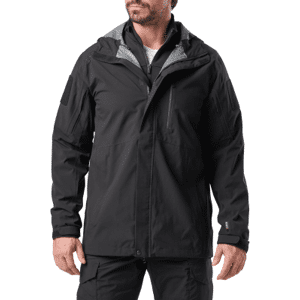 5.11 Tactical Force Rainshell Jacket (Färg: Svart, Storlek: 2XL)