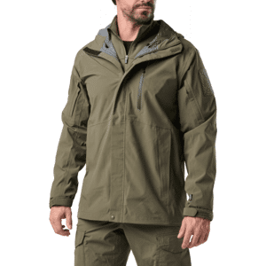 5.11 Tactical Force Rainshell Jacket (Färg: Ranger Green, Storlek: 2XL)