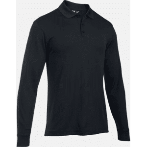 Under Armour Tactical Performance Long Sleeve Polo - Svart (Storlek: Medium)