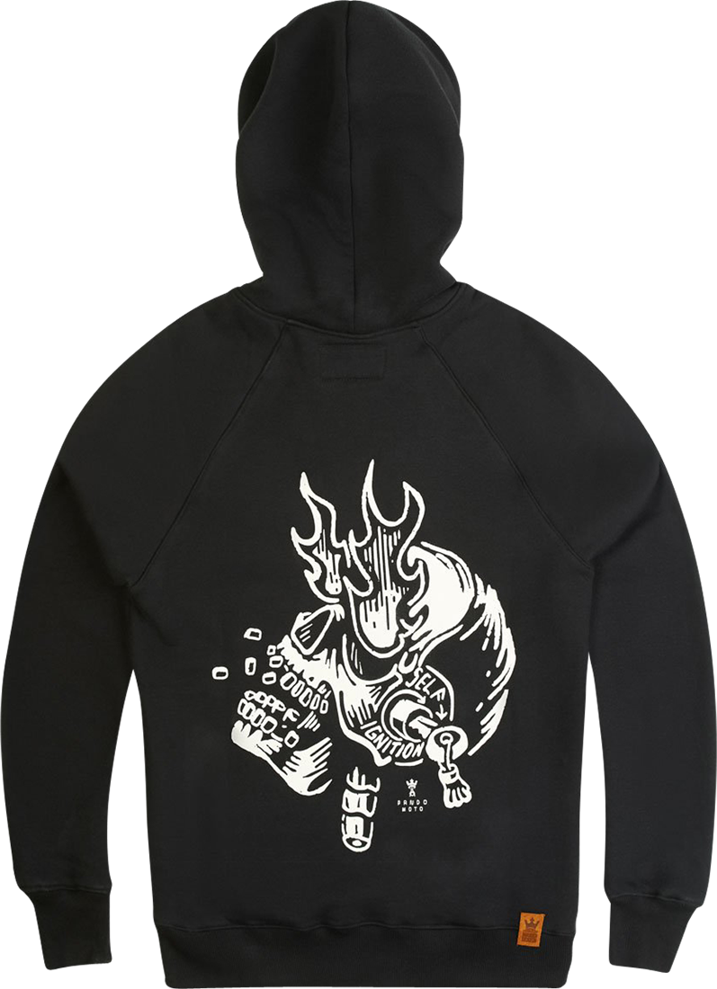 Pando Moto Kyle Ignition Hoodie Svart