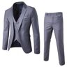 Pánsky luxusný oblek sivá 4XL