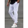 Madmext Men's White Basic Elastic Elastic Sweatsuit 5494 L male