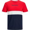 Jack&Jones Pánske tričko JJEREID Standard Fit 12233961 Tango Red L