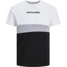 Jack&Jones Pánske tričko JJEREID Standard Fit 12233961 White M