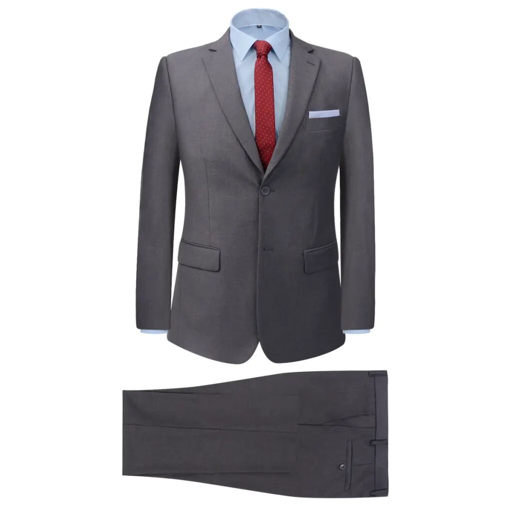 vidaXL Pánsky dvojdielny formálny oblek, sivý, veľkosť 50