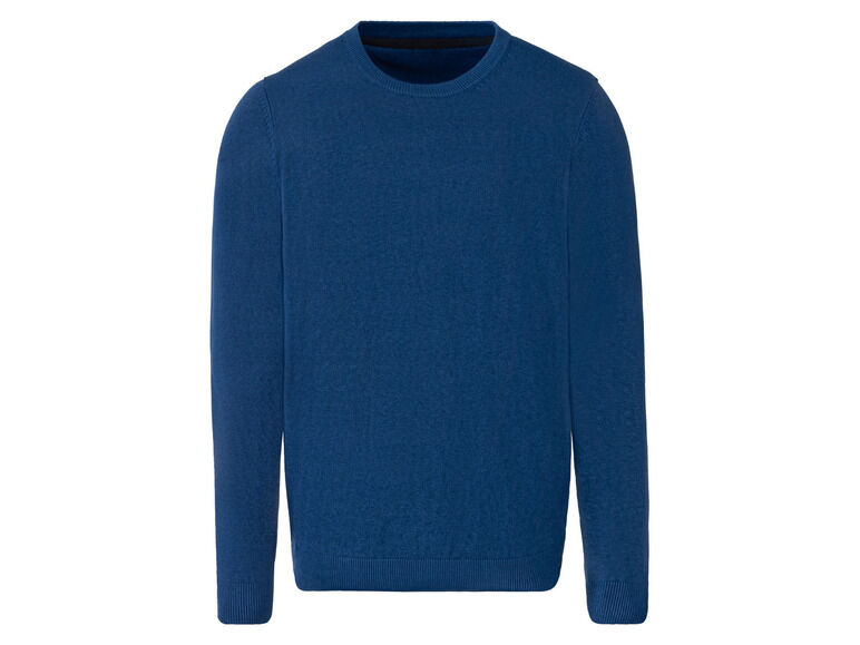 NOBEL LEAGUE® Pánsky pletený pulóver (S (44/46), modrá)