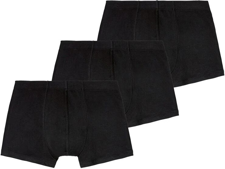 LIVERGY® Pánske boxerky, 3 kusy (M, čierna)