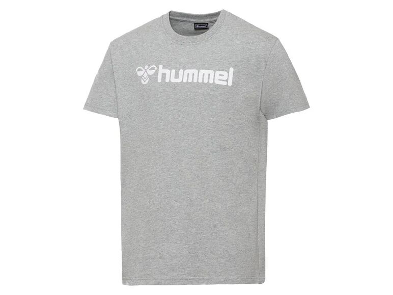 Hummel Pánske tričko z bavlny (XXL, sivá)