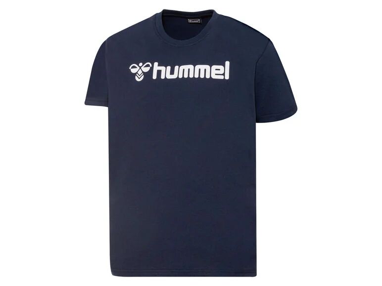 Hummel Pánske tričko z bavlny (XL, námornícka modrá)