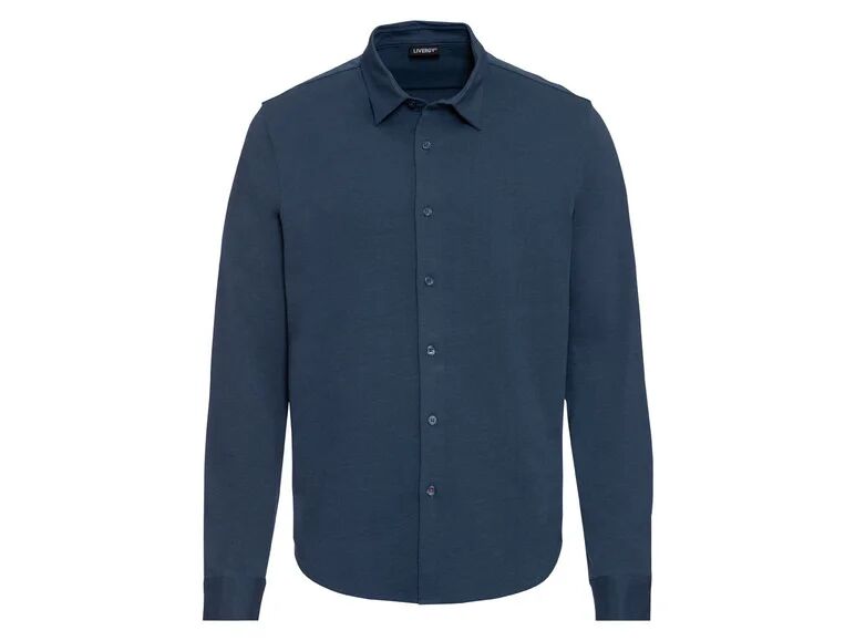 LIVERGY® Pánska džersejová košeľa (XL (56/58), námornícka modrá)
