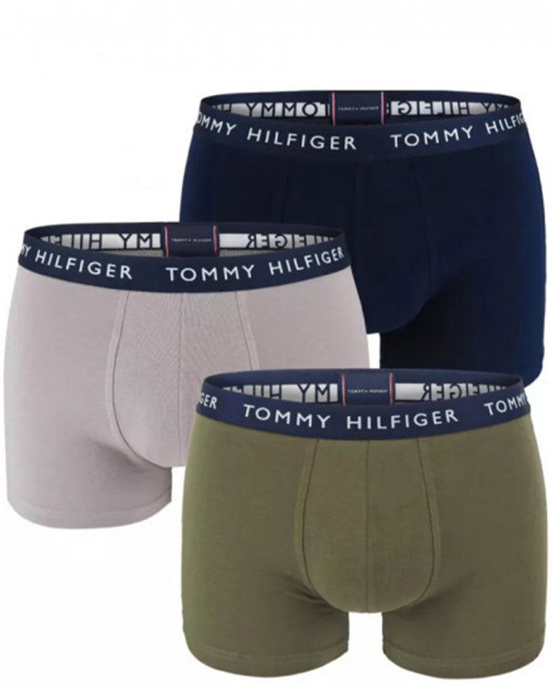 TOMMY HILFIGER Sada 3 ks – Boxerky Essential Recycled Trunks – XL